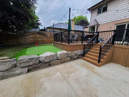 Putting Green in London Ontario Backyard